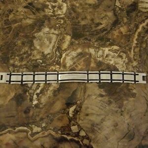Men's diamond and Stainless Steel bracelet
